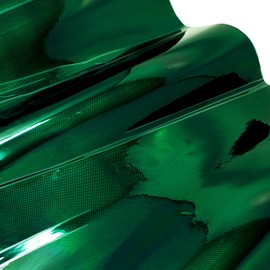 VViViD+ Holographic Weave High-Gloss Vinyl Car Wrap (1.5ft x 5ft, Green)