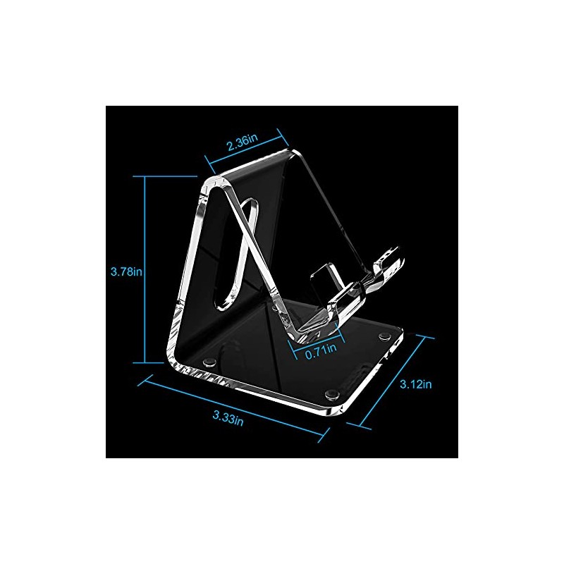 Crpich Soporte acrlico para telfono Celular, Soporte porttil, Soporte para