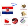 Croatia Flags, Croat Mini Flag Small Handheld Flag- 5x8 in