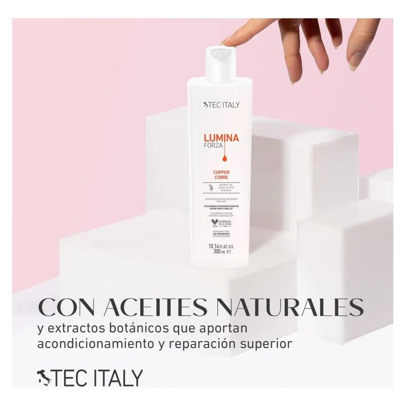 Tratamiento Para Cabello Tec Italy Lumina Forza Cobre 300 Ml