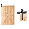 EaseLife 10 FT Sliding Barn Door Hardware Track Kit,Basic J