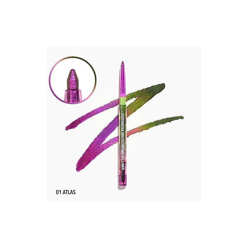 Delineador Supernova Multichrome Gel Liner (001, Atlas) Moira