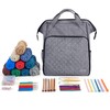 HOMEST Crochet Bag Organizer, Large Capacity Yarn Storage, Knitting Bag