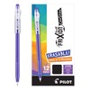 PILOT FriXion ColorSticks Erasable Gel Ink Stick Pens, Fine Point, Purple Ink, 12-Pack (32469)