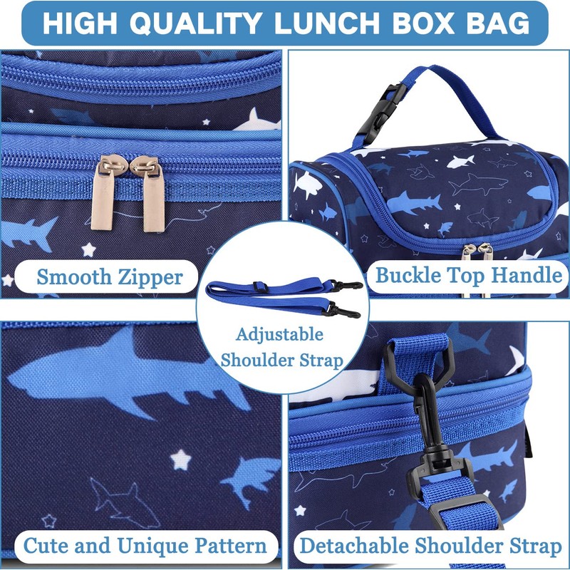 VASCHY - Kids and Boys Insulated Lunch Bag - Separate