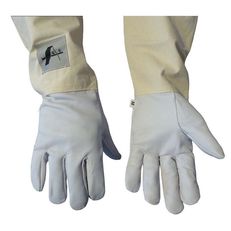 AGS Beekeeper Gloves Goatskin Bee Keeping Gloves Beekeeping Bee Gloves