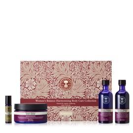 Neal's Yard Remedies Balance Harmonising Collection for Women, Foaming Bath, Massage Oil, Body Cream & Balance Roll-On, Vegan & Cruelty-Free