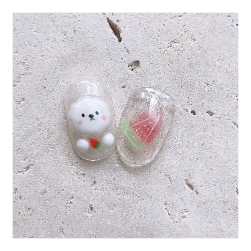 Dog eating watermelon - Square / 수박먹는댕댕이 - 스퀘어