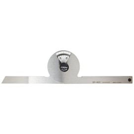 Fowler 52-441-006 Steel Precision Protractor, 6" Beam Length, 5.375" Blade Length