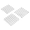 3pcs 36 Grids Acrylic Magnetic Shell Display Case Decorative Shell