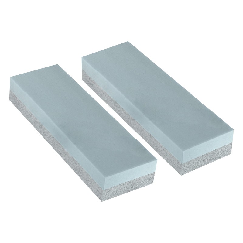 Knife Sharpening Stone 2-Pack - Dual 400/1000 Grit Wet Block