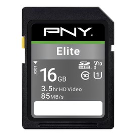 PNY Elite SDHC card 16GB Class 10 UHS-I U1 85MB/s