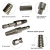 NordWolf 10-Piece Stubby Left Hand Reverse Drill Bit and Screw