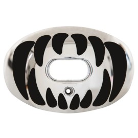 Battle Sports Science Chrome Predator Fang Oxygen Mouthguard - Silver