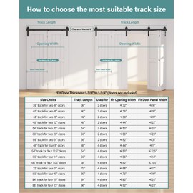 WINSOON Bifold Door Hardware Kit, Bi Fold Door Barn Door Hardware, Heavy Duty 60" Folding Door Track Kits for Four 14" Closet Doors (Without Doors)