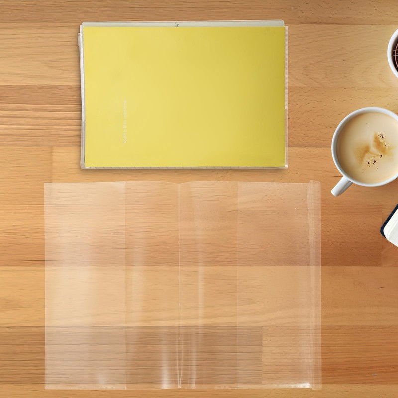 TEHAUX 10pcs Clear Book Covers, A5 Size Exercise Book Covers