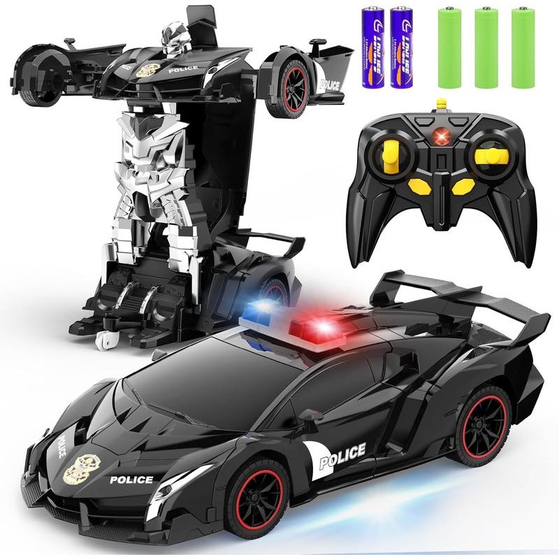 RC Car - Transformer, One Key Transform Flash Robot, 2.4Ghz