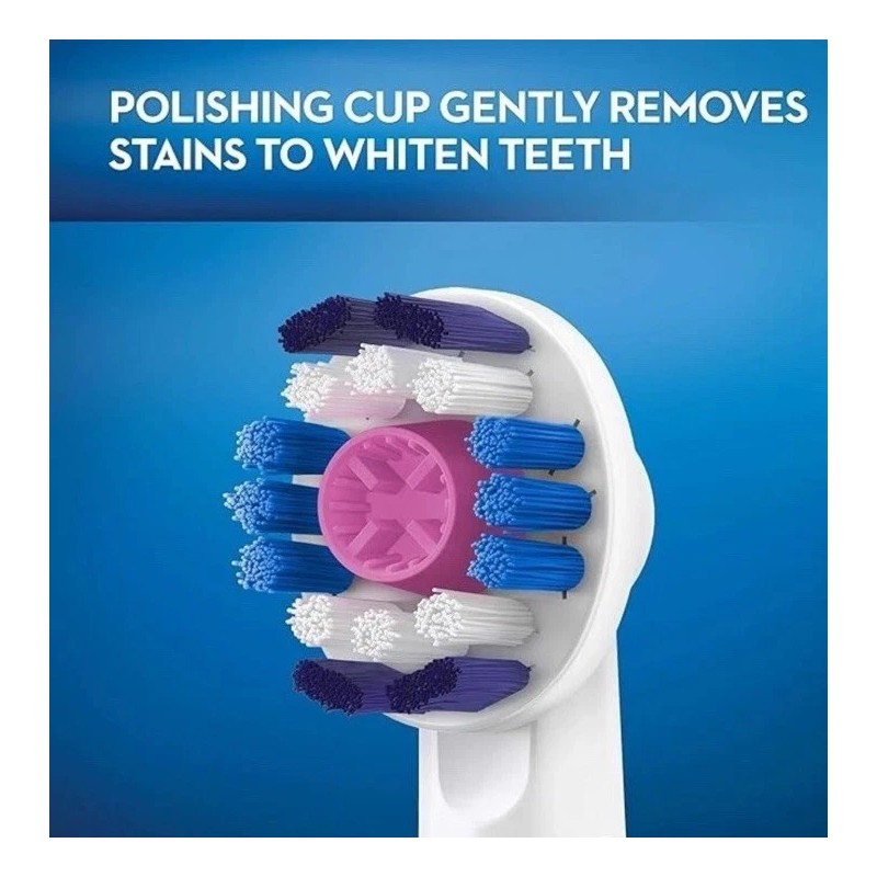 Oral-B 3d White Electric Toothbrush 3 Replacement Brush Heads, 2-Pack,