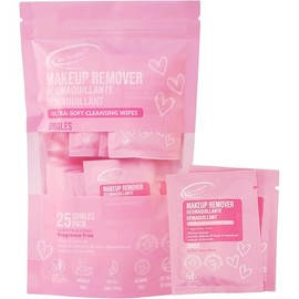 Air Jungles Makeup Remover Wipes Singles 25 Count, Extra Large 6" x 8", Fragrance-Free, Removes Makeup and Oil, Ultra Soft Cleansing Wipes, Alcohol Free