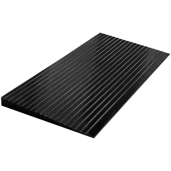 Electriduct 2" Non Slip Rubber Threshold Wheelchair Ramp for Accessibility | Use with Wheelchairs, Mobility Scooters for Home, Steps, Stairs, Doorways, Curbs - 40" W x 20" L Black