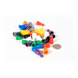 Plastic Pawns: Set of 36 Black, Grey, White, Red, Orange, Yellow, Green, Blue, and Purple Color Board Game Playing Pieces (Chess & Sorry Replacement Halma Pawn Markers, Arts & Crafts Projects)