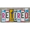 Retired Cut Letter Metal Novelty License Plate Tag LP-7847