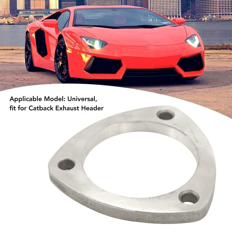 3in 3 Bolt Exhaust Flange Steel Alloy Prevent Leakage Reduce