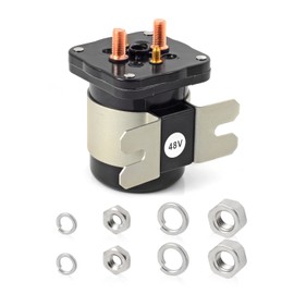 MOTO1988 48 Volt 4 Terminal Starter Solenoid Relay Compatible with Yamaha 1996-2007 Golf Cart G19-E G22-E YDRE 1995-1998 Club Car DS & Precedent JR1-H1950-00 73231-G01 (NO-12V)