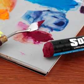 SoHo Urban Artist Water Soluble Oil Sticks for Artists – Ultramarine Blue Oil Paint Stick - 37 ml - No Brushes or Solvents Needed, Paint Any Primed Surface, Water Clean-Up, Non-Toxic, 4.8 x 0.78