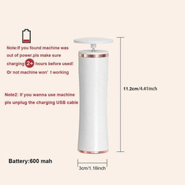 Electric Foot File, 1 Box Rechargeable Foot Dead Skin Remover, Portable Automatic Foot Grinder, Pedicure Tool for Home Use