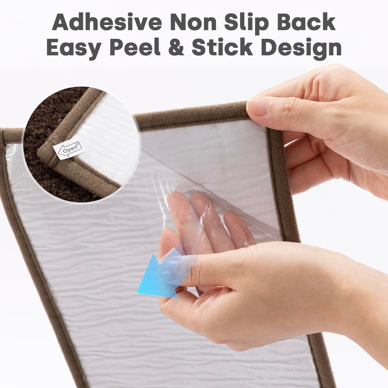 CELION Edging Stair Treads for Wooden Steps, 30inx8in Non-Slip Tufted