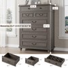 Jocoevol Farmhouse Dresser for Bedroom 7 Drawer Dresser with Deep