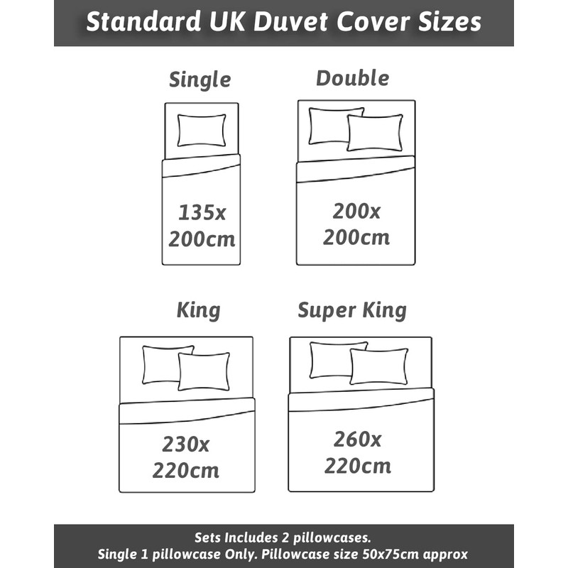 Anti-Allergy Anti-Bacterial Brushed Soft Touch Microfibre Duvet Cover & Pillowcase/s