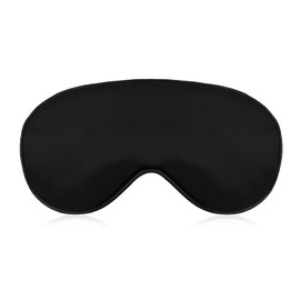 Customizable Sleep Masks Soft Blackout Comfortable Flexible Reusable, Custom Sleep Mask for Man Woman Kid, Custom Blindfold Long Flight Must-Haves, Dorm Room Essentials,#PureBlack