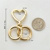 [FUSSED] 1 Pcs Spring Coil Heart Key Chain Clip Heart