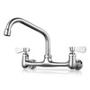 Commercial Wall Mount Faucet (10" Swivel Spout)