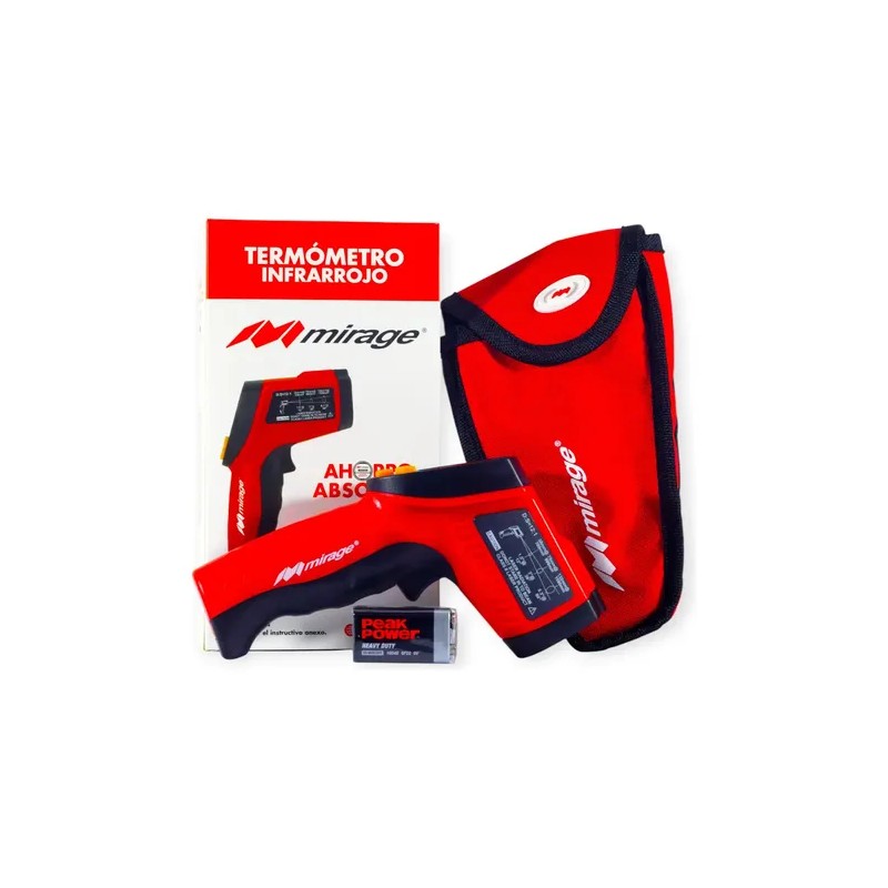 Termometro infrarrojo digital Mirage MTI381C -50°C a 380°C con pantalla
