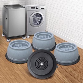 Anti Vibration Washing Machine Foot Pad, Shock & Noise Cancelling Feet Pad for Washer & Dryer Machine, Anti-Slip Washing Machine Feet, Large Appliance Parts & Accessories