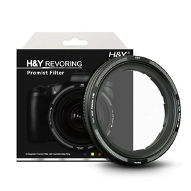 H&Y Soft Filter, 2.3-3.0 inches (58-77 mm), Revoring, White Promist 1/2 with Variable Step-Up Ring, Filter Diameter, 2.3, 2.3, 2.3, 2.7, 2.7, 3.0 inches (58 mm), 2.4 inches (62 mm), 2.7 inches (72
