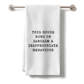 Funny Kitchen Dish Towel, Sarcastic Gift for Women