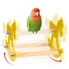 Rocking Bird Perch Toy, Wooden Parrot Toys Training, Intelligence Bird