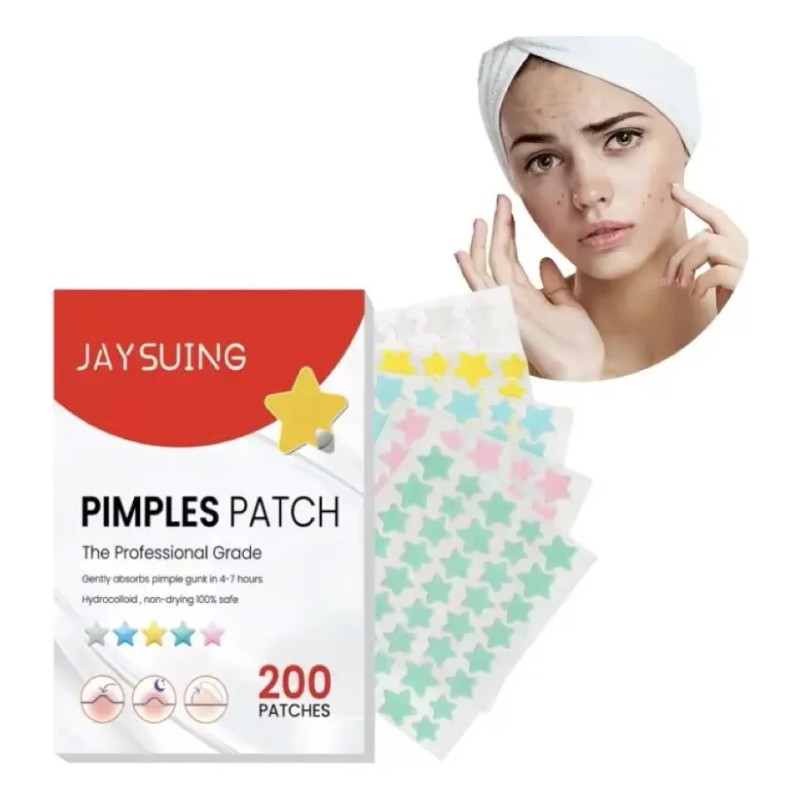 200 Parches Pegatinas Acn Estrellas Colores Pimple Patch Normal Danoche