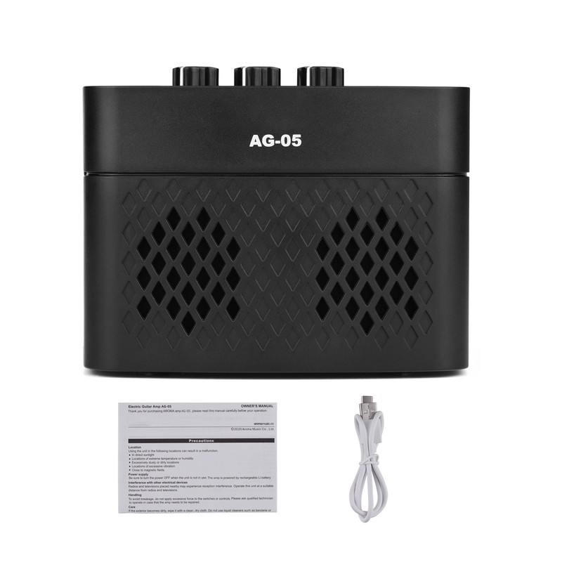 AROMA AG-05 Bluetooth Electric Guitar Amp Amplifier 5-Watt Stereo Output