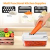 Professional 12-in-1 Vegetable Chopper with 7 Stainless Steel Blades -