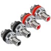 Monosaudio C401R 4Pcs RCA Socket Terminal Pure Copper Rhodium Plated