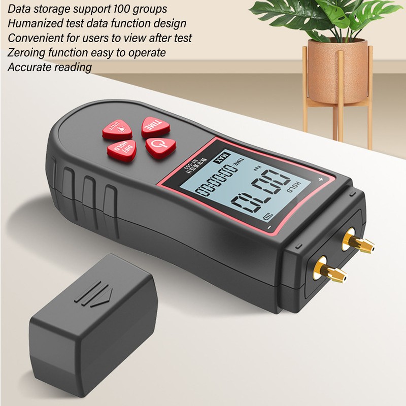 Digital Differential Pressure Gauge High Accuracy Air Gas Pressure Tester