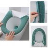 Bathroom Soft Thicker Warmer Stretchable Washable Cloth Toilet Seat Cover