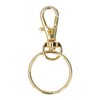 100PCS Gold Lobster Claw Clasp with Key Rings Rustproof Metal