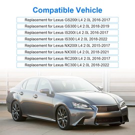 JDMON Water Pump Replacement for 170-3030 1703030 1610039595 Replacement for Lexus IS200t 2016-2017, IS300 2018-2022, NX200t 2015-2017, NX300 2018-2021, GS200t 2016-2017, GS300 2018-2019