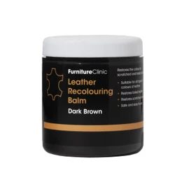 The Original Leather Recoloring Balm by Furniture Clinic - Dark Brown Leather Dye for Furniture, Couches & Car Seats - Restore Scratched, Faded, & Damaged Surfaces